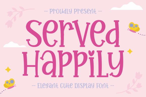 Preview of Served Happily Font