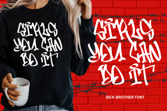 Thumbnail 3 of Sick Brother Font