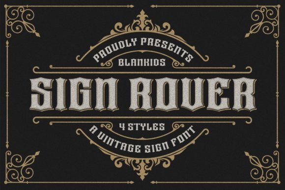 Preview of Sign Rover Font