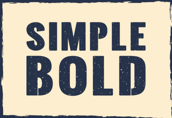 Thumbnail 2 of Simple Bold Font