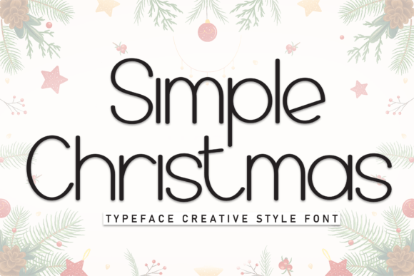 Preview of Simple Christmas Font Font