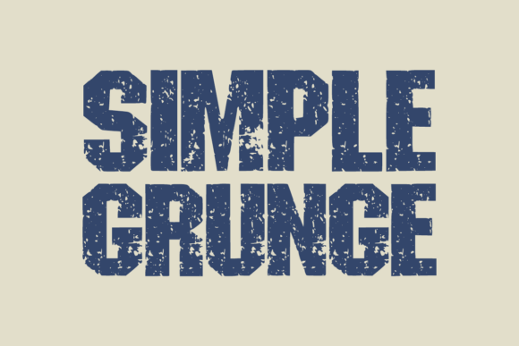 Preview of Simple Grunge Font