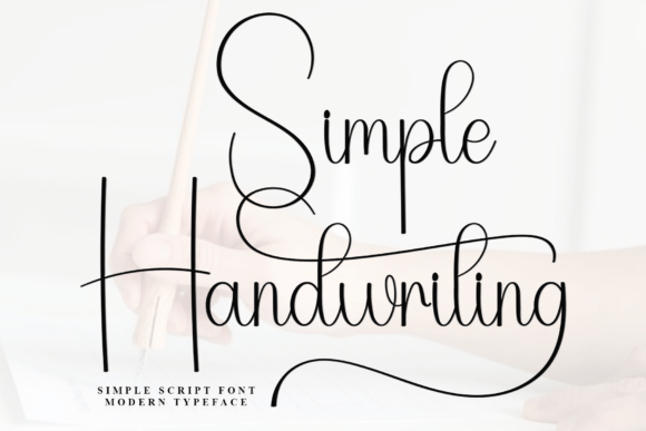 Preview of Simple Handwriting Font