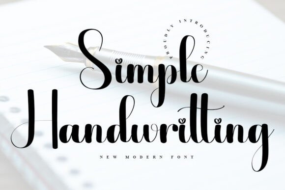 Main preview of Simple Handwritting Font