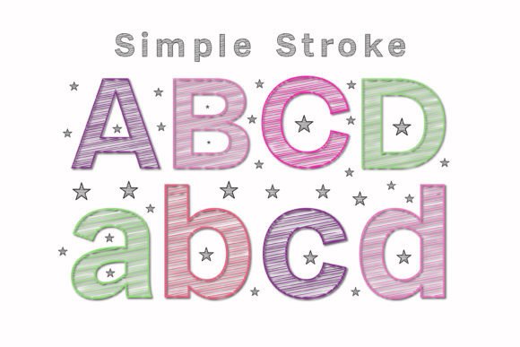 Preview of Simple Stroke Font