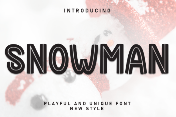Thumbnail 2 of Snowman Font