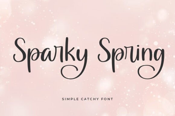 Main preview of Sparky Spring Font