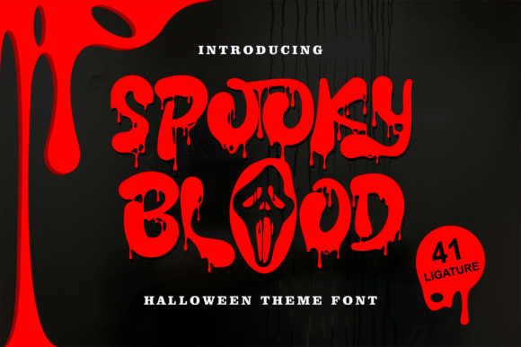 Preview of Spooky Blood Font Font