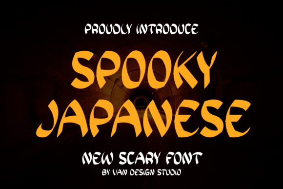 Preview of Spooky Japanese Font