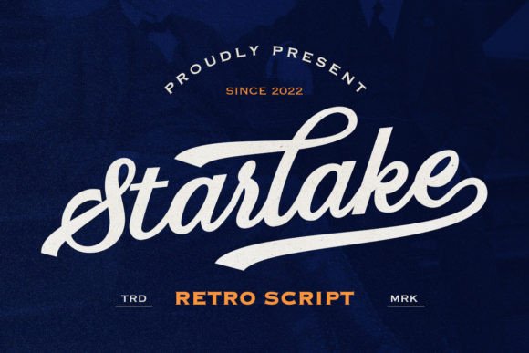 Preview of Starlake - Retro Script Font
