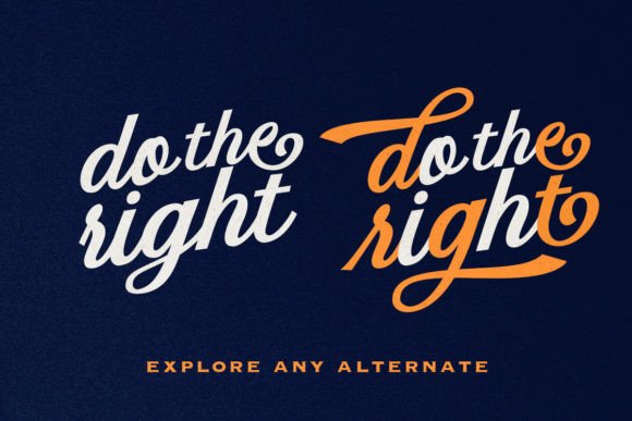 Thumbnail 3 of Starlake - Retro Script Font