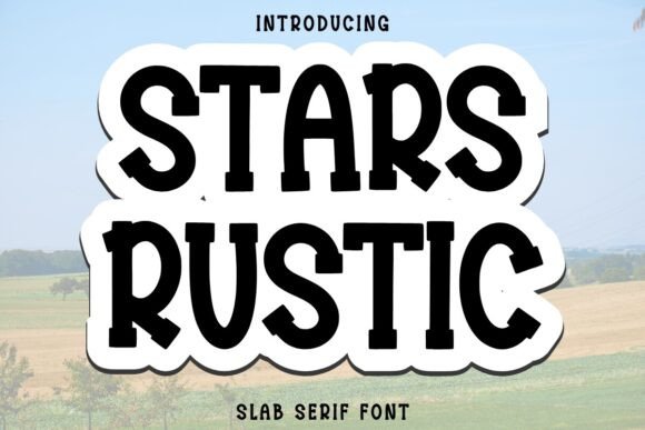 Preview of Stars Rustic Font