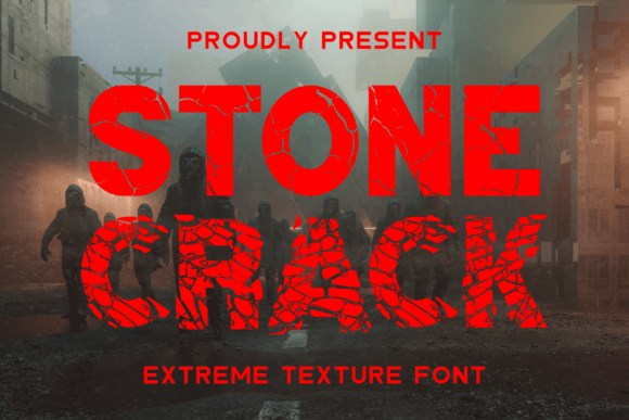 Preview of Stone Crack Font