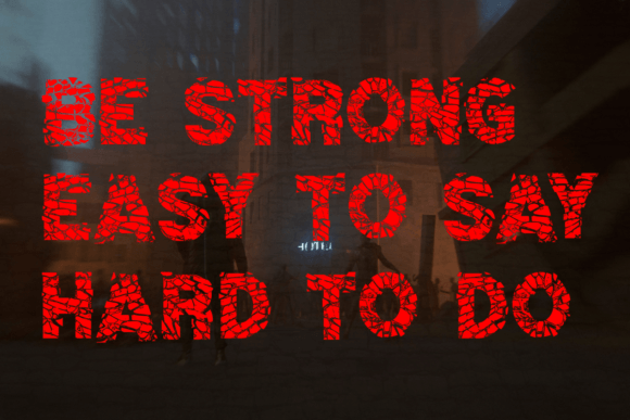 Thumbnail 2 of Stone Crack Font