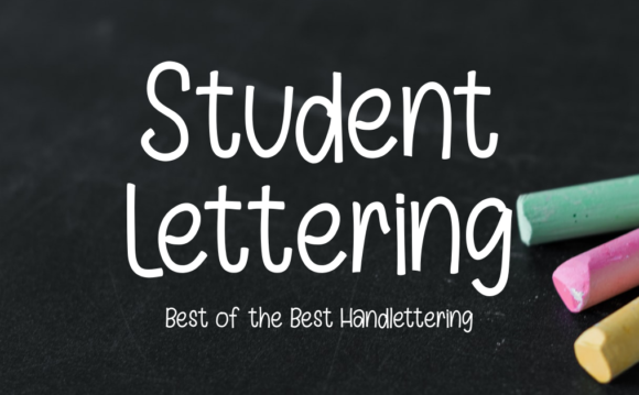 Preview of Student Lettering Font