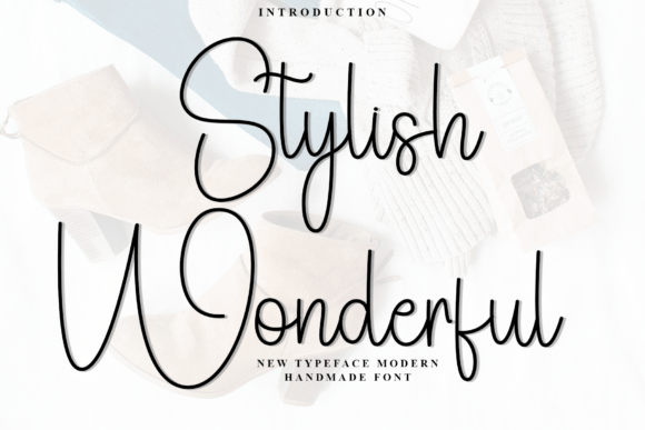 Preview of Stylish Wonderful Font
