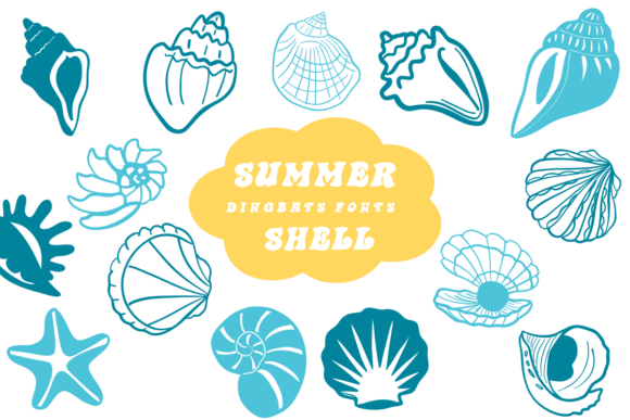 Main preview of Summer Shell Font