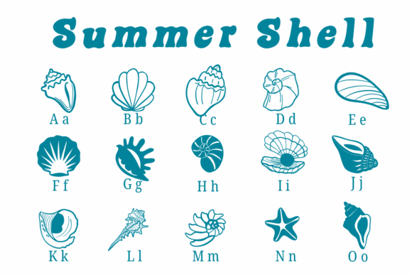 Thumbnail 2 of Summer Shell Font
