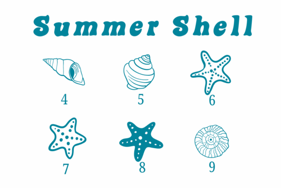 Thumbnail 4 of Summer Shell Font