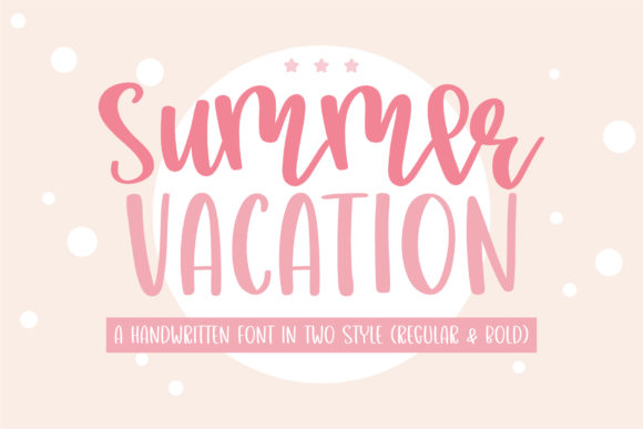Preview of Summer Vacation Font