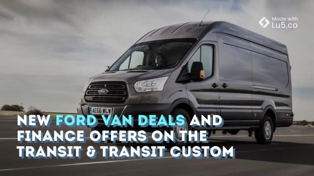 ford transit custom finance offers
