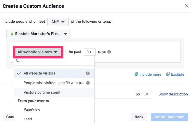 retargeting custom audience