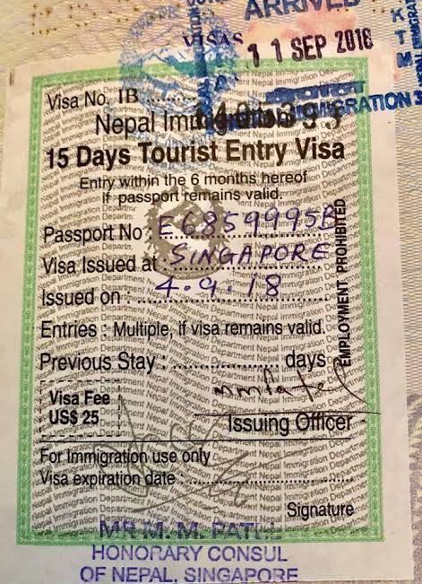 tourist visa from nepal to usa