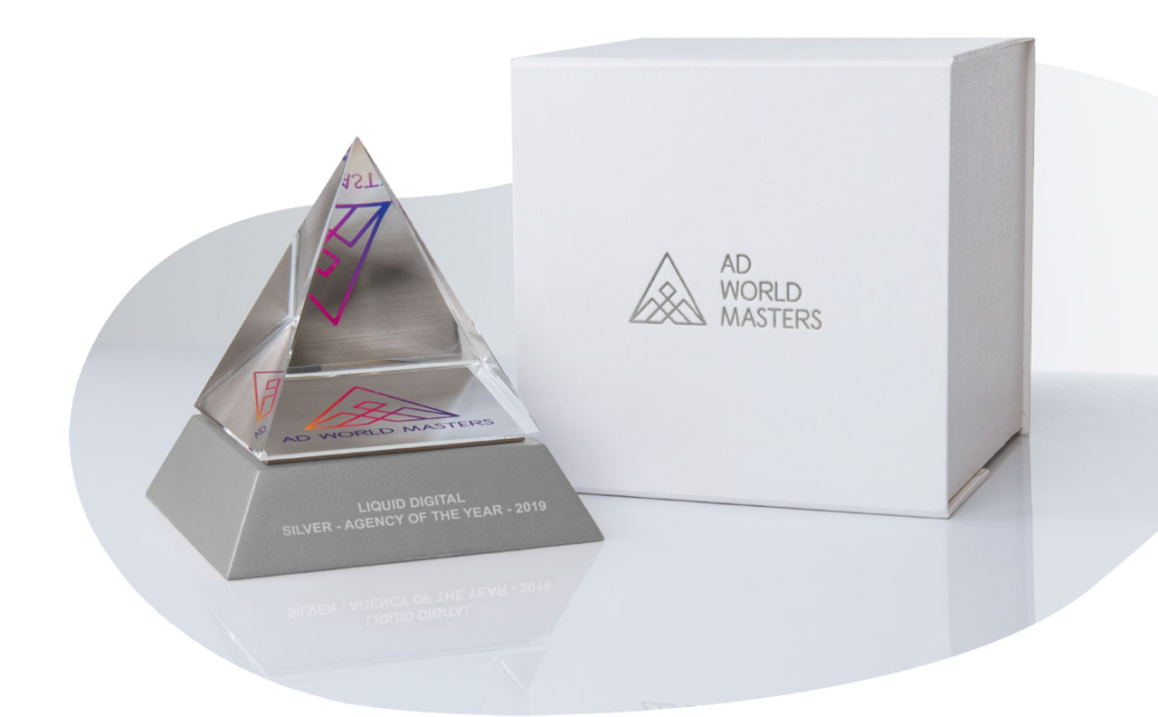 Liquid Digital - Silver Agency of the Year, awarded by Ad World Masters.