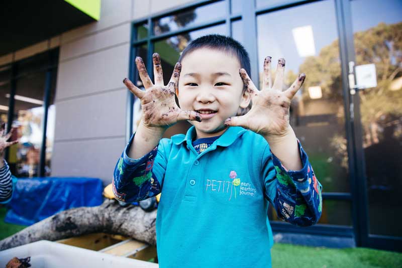 Children will get muddy and dirty on kids camping adventures.