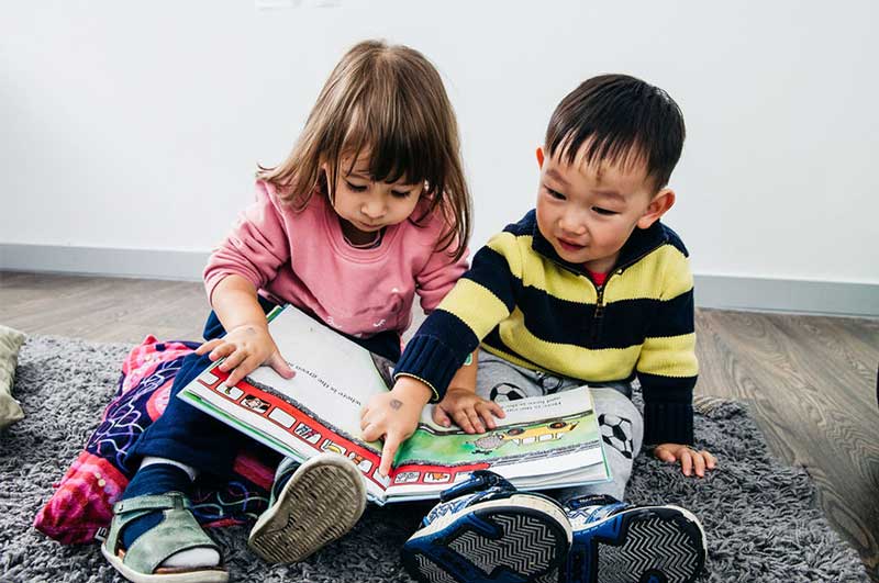 Children gain meaning from pictures as they develop their literacy skills.