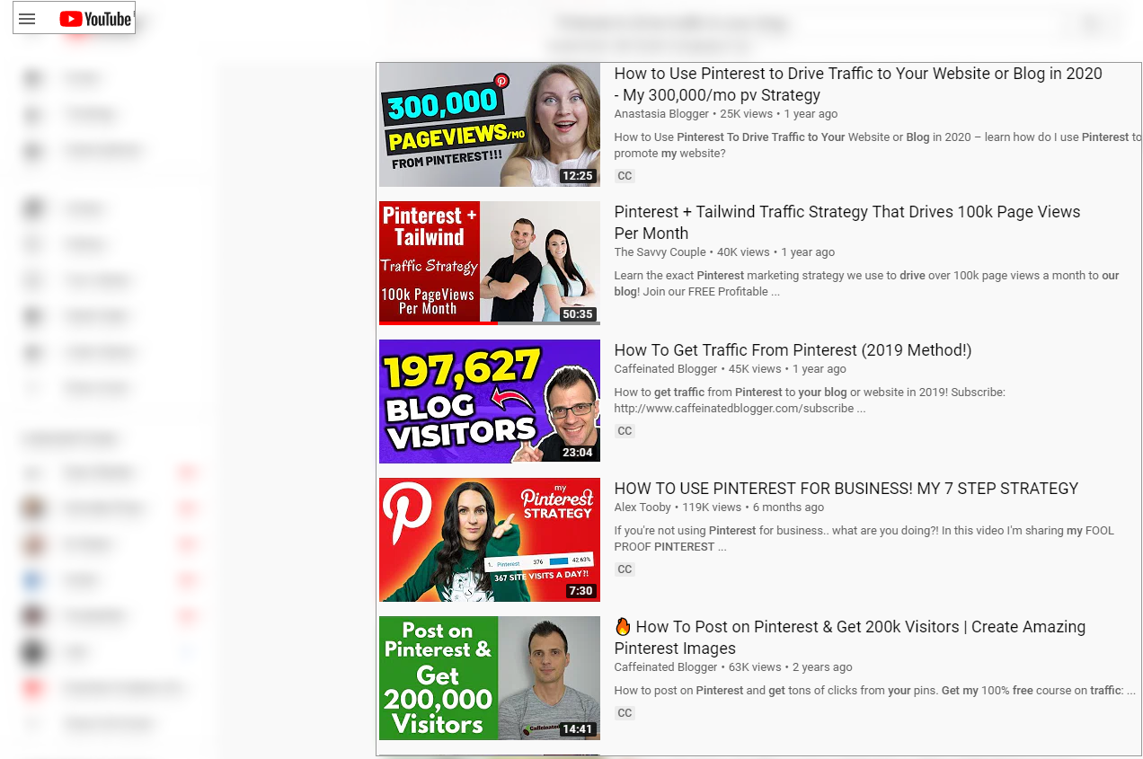 youtube videos for pinterest analytics