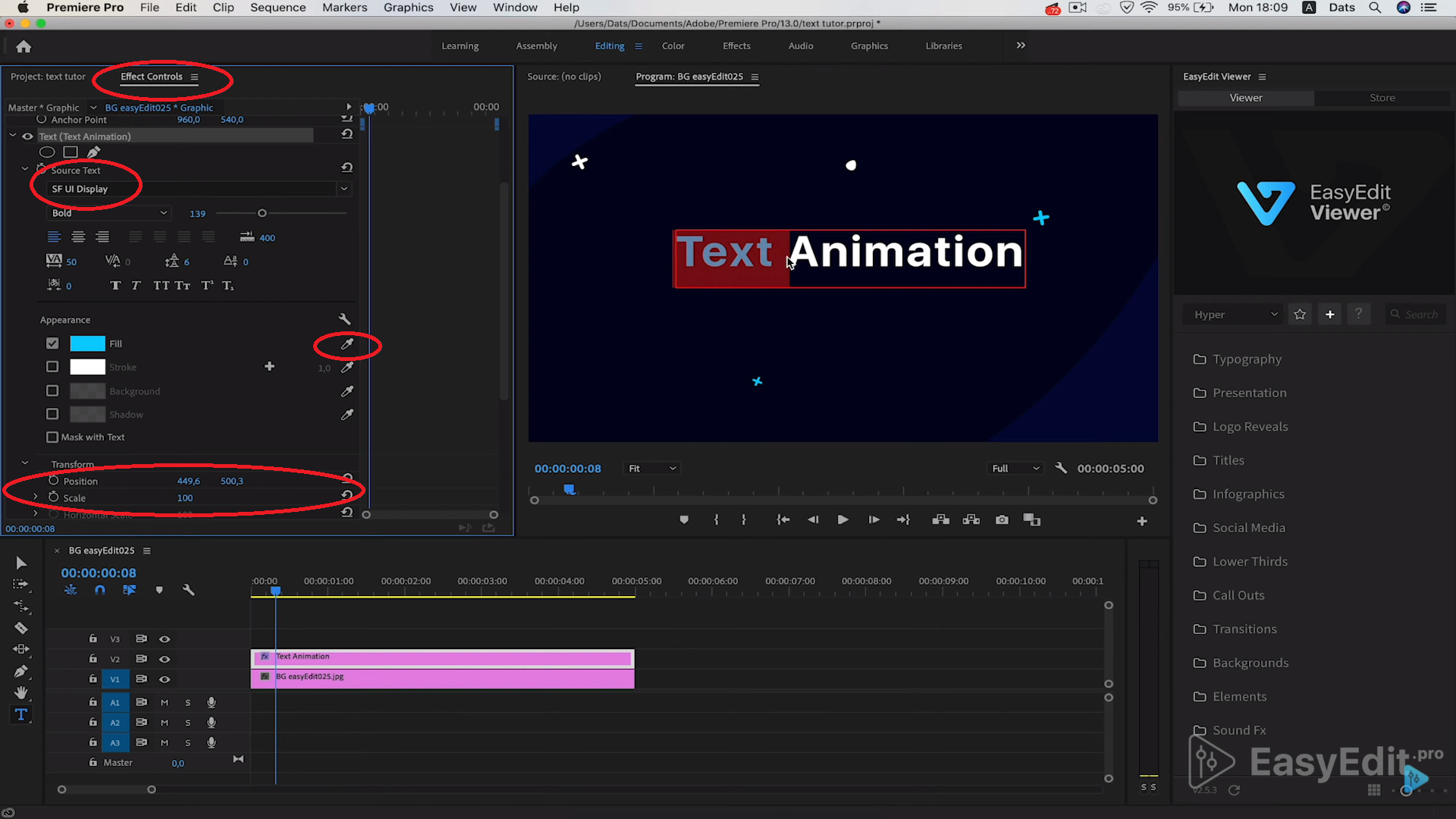 how to add text in premiere pro