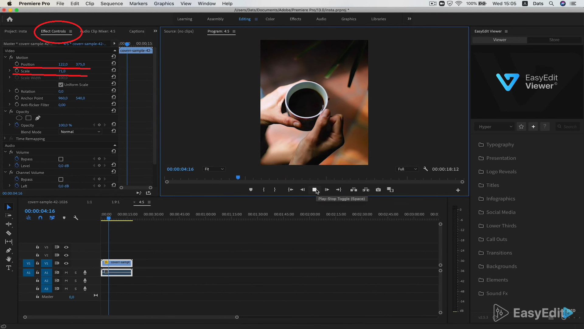 How to from Premiere Pro Instagram |