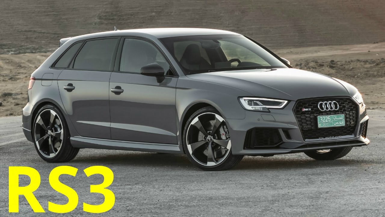 Chiếc xe Audi Hatchbach RS3 (cre: Youtube) Link video