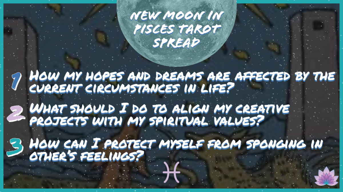 New Moon in Pisces 2021 Tarot Spread
