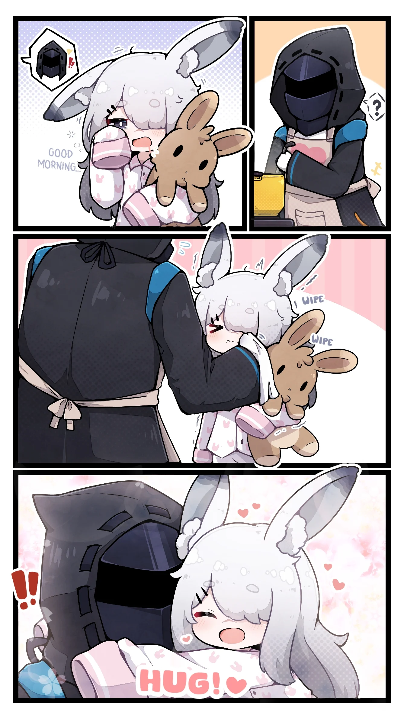 doctor (arknights), frostnova (arknights), animal ears