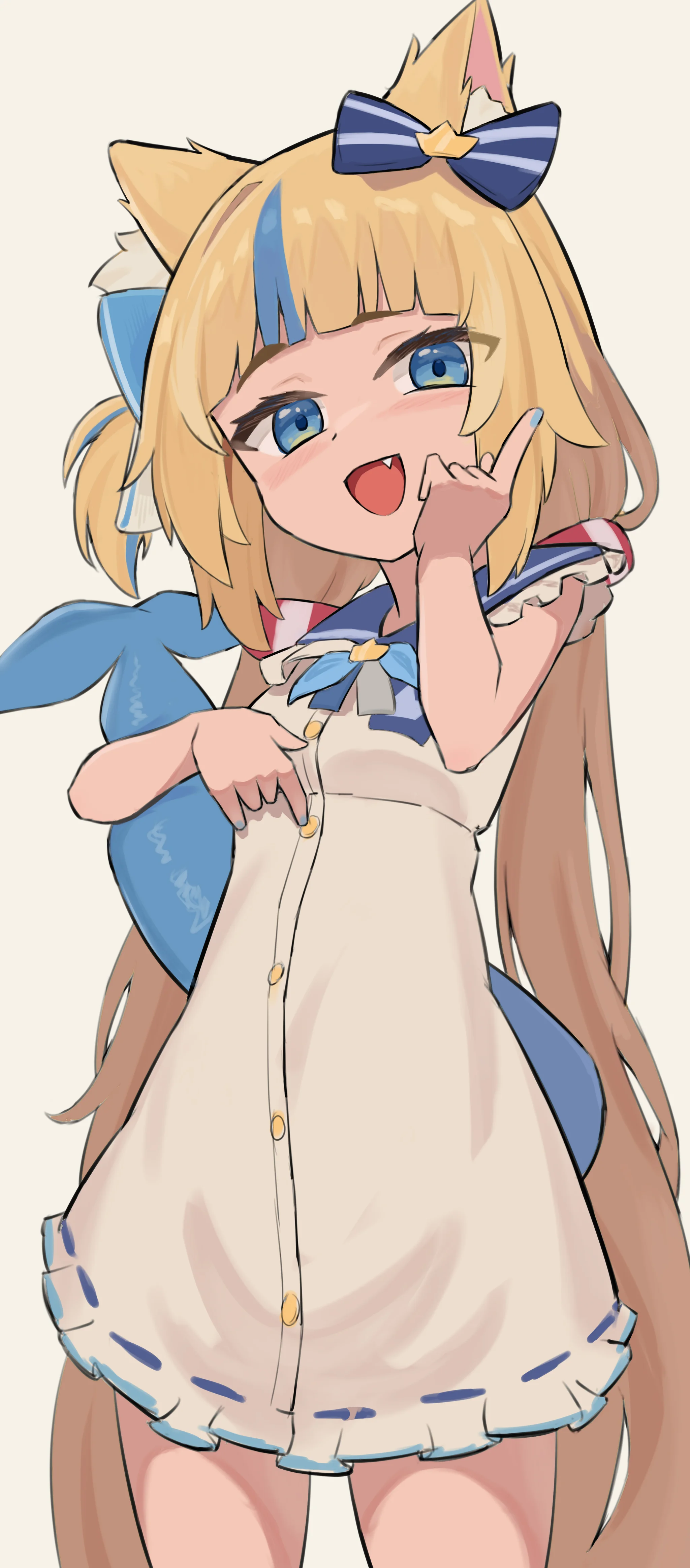 1girl, tail, animal ears