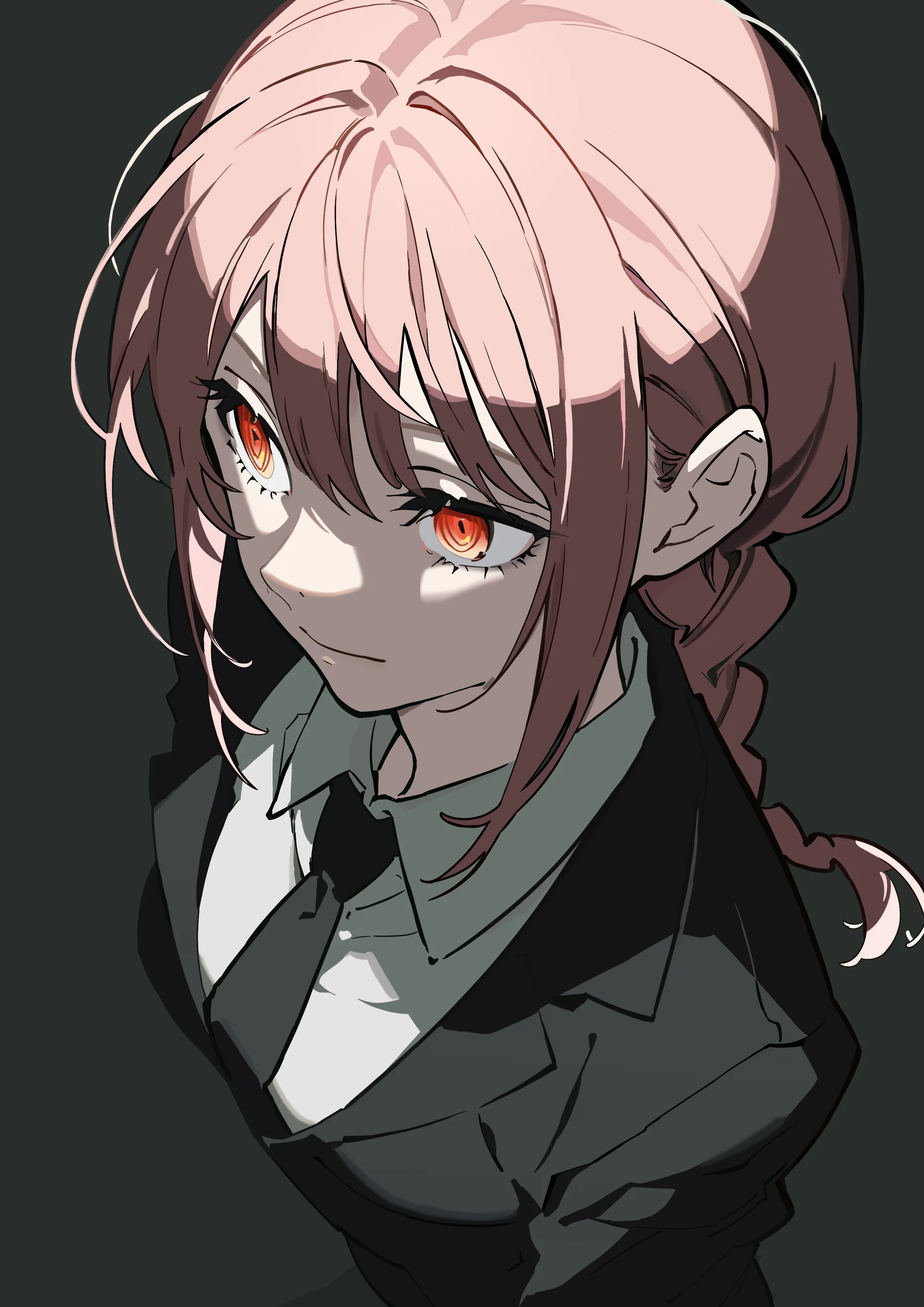 1girl, makima (chainsaw man), solo