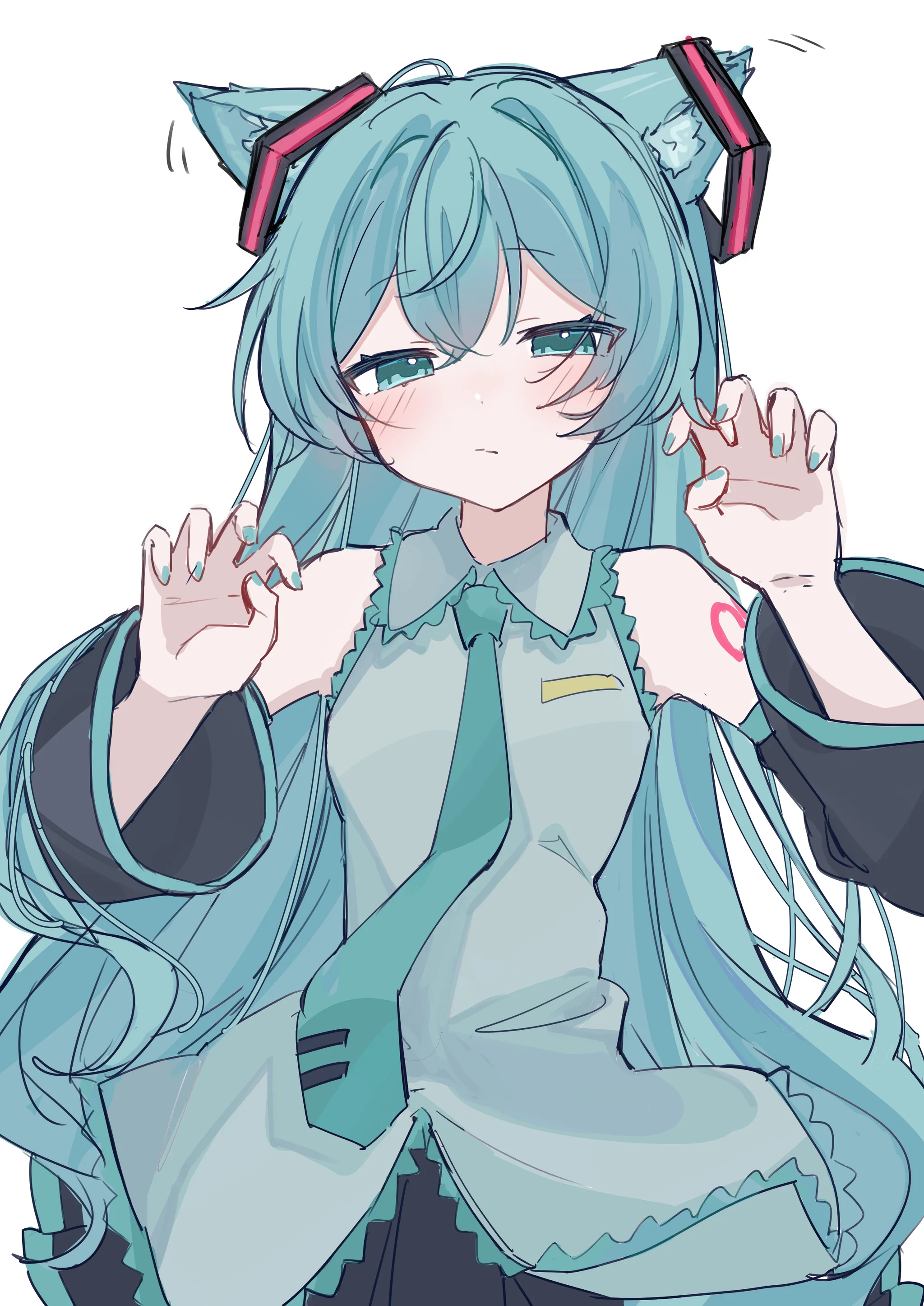 1girl, hatsune miku, solo