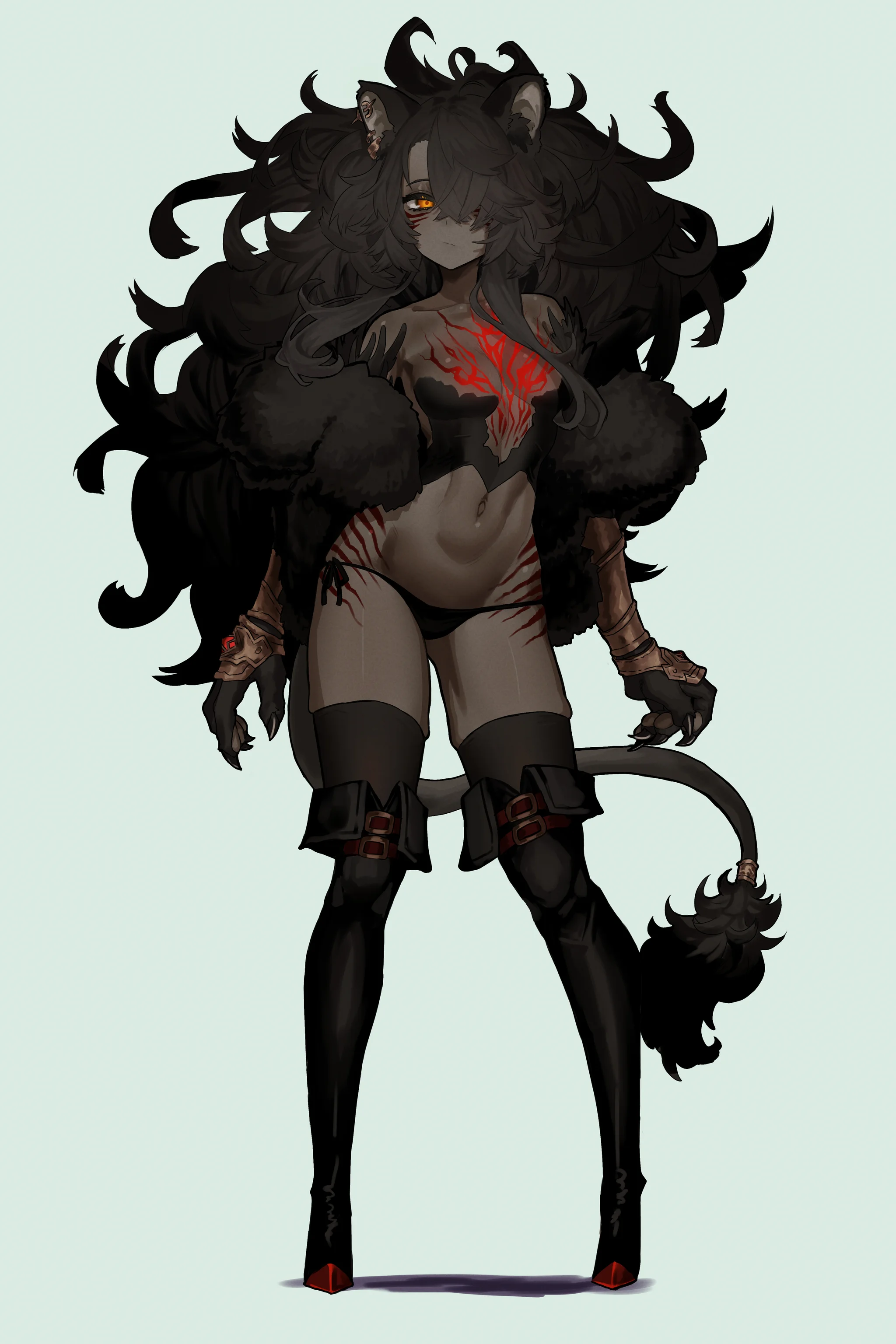 1girl, animal ears, solo