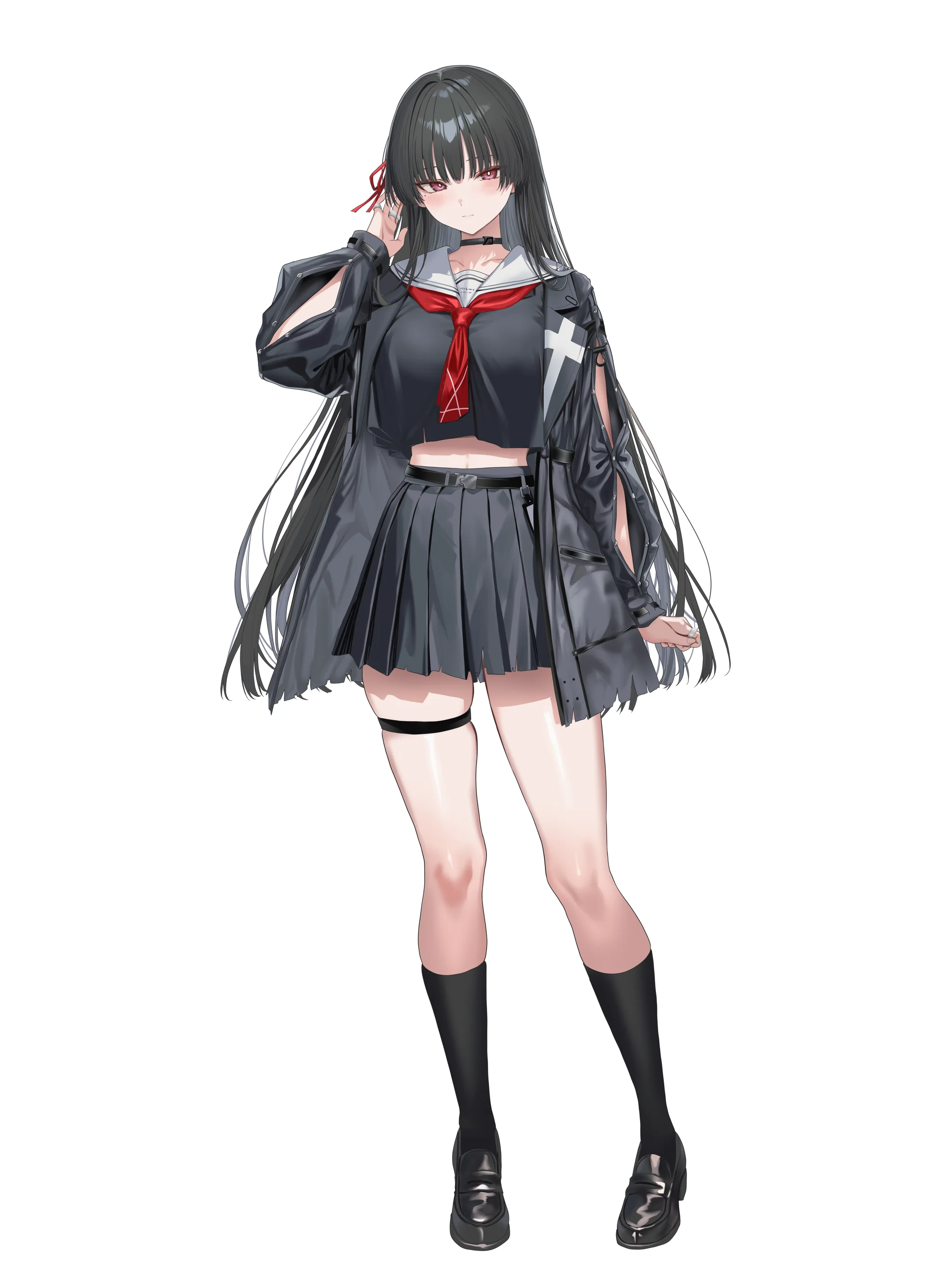 1girl, solo, skirt