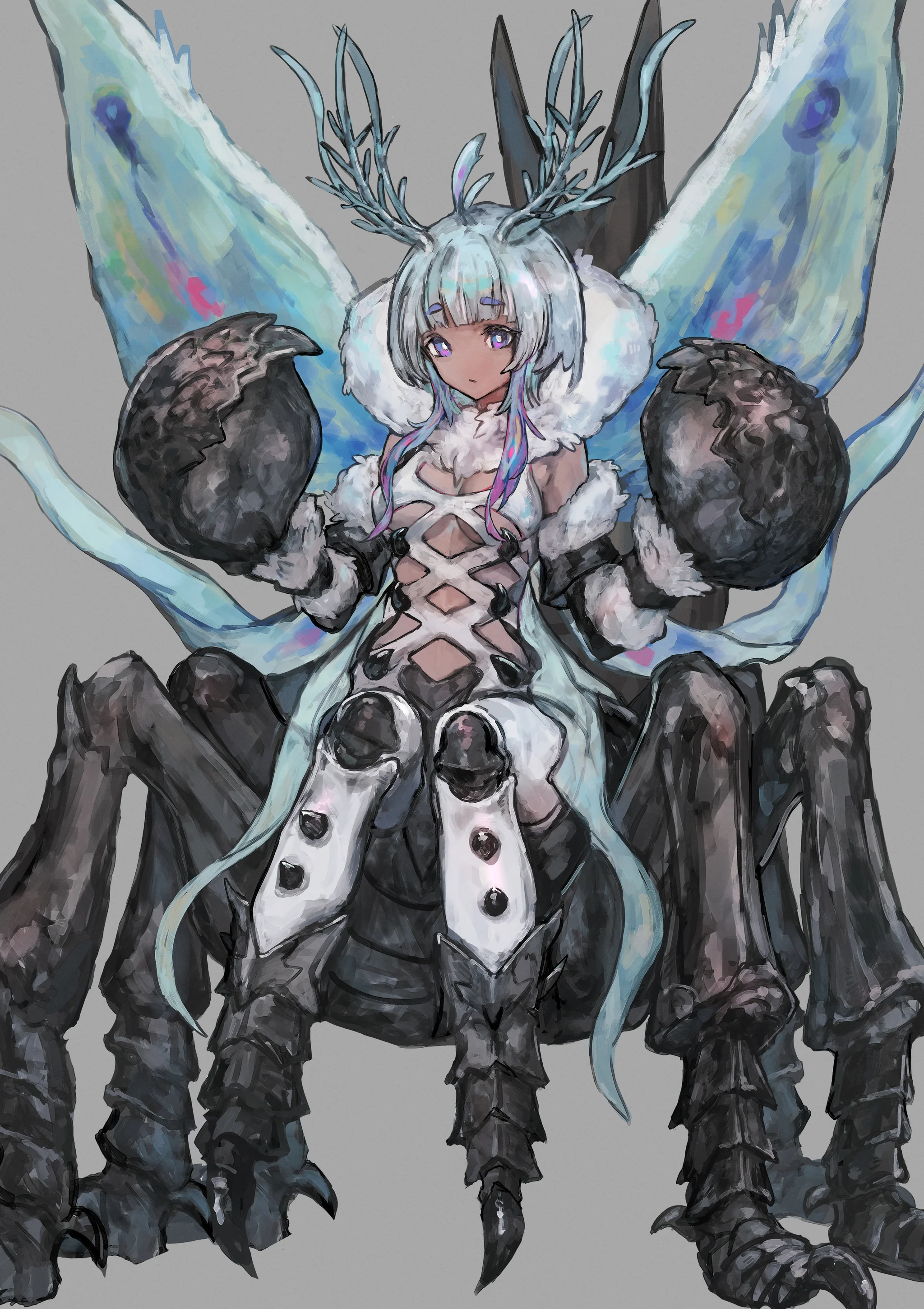 1girl, arthropod girl, solo