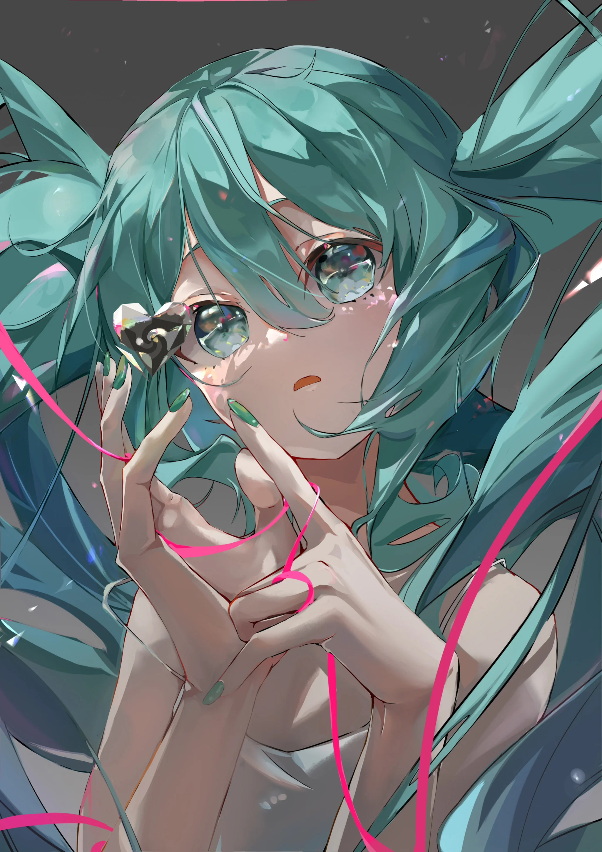 1girl, solo, hatsune miku