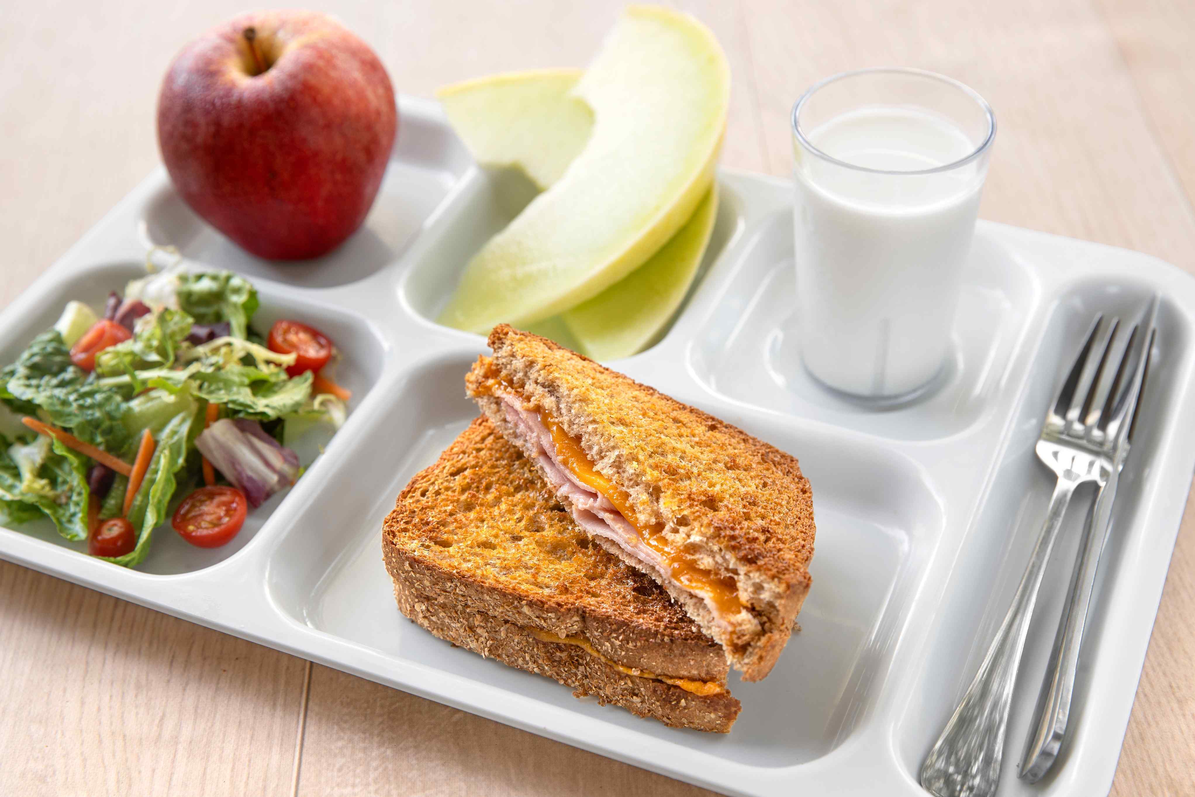 Lunch Box: Ham sandwich with Fresh Fruits and Veggies - Sandra's Easy  Cooking