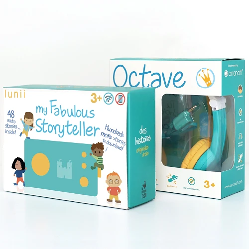 Lunii - My Fabulous Storyteller - Children Craft Their own Audio Stories -  Screen-Free Educational Toy - Kids Toys - English Version