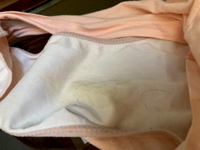 2日履き大きなクロッチ///こってりしみしみ❤️