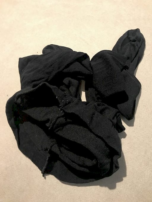 2日着用ムレムレ素敵な黒タイツ