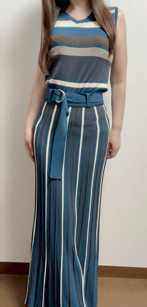 普段愛用ブランド✨️オフオンのニットロングワンピース♡