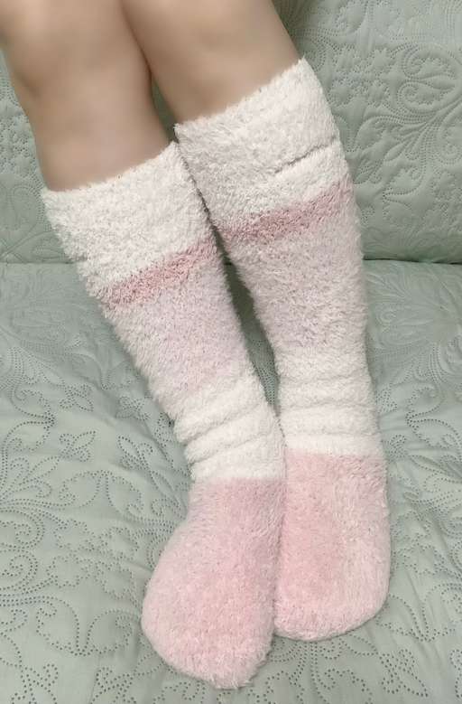 1日着用込❤️ジェラートピケのモコモコルームソックス🧦⋈*｡ﾟ