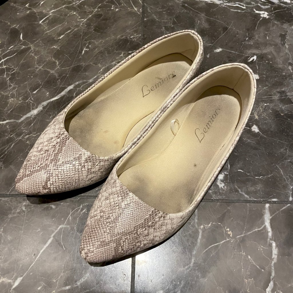 CAの通勤靴❤️スネーク柄パンプス - Luscio ラシオ
